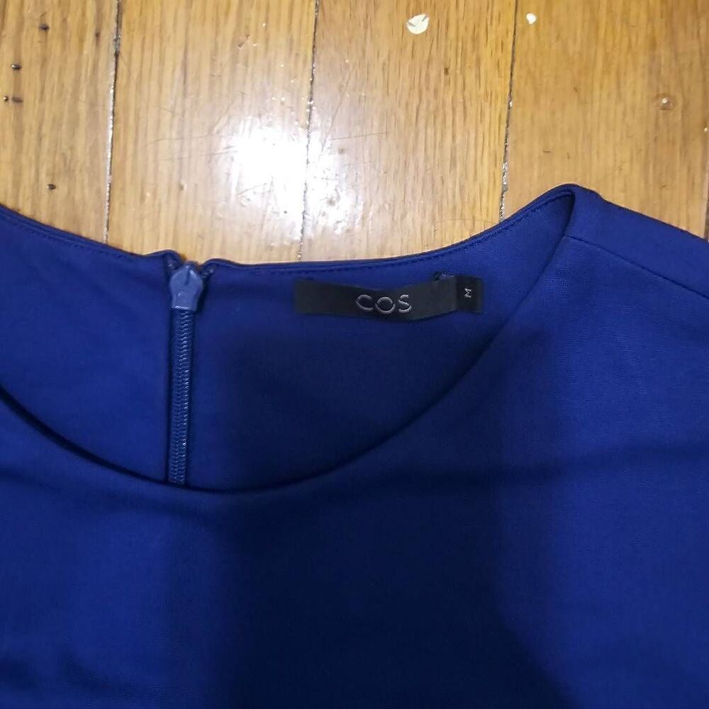 COS Blue Sheath Mini Dress Medium - Picture 7 of 7